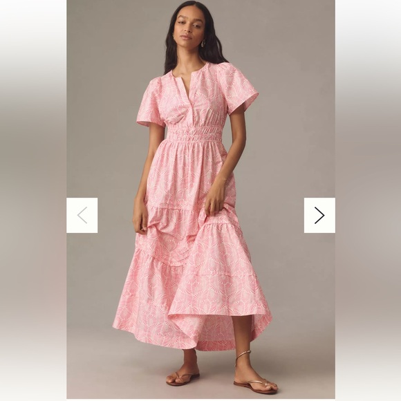 NWT Anthropologie Somerset Maxi Dress in Raspberry, size XS - Picture 7 of 14